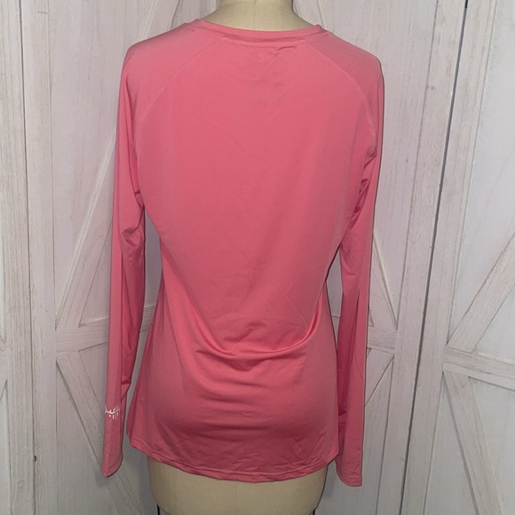 Pink long sleeve UPF 50+ rash guard - Picture 3 of 6